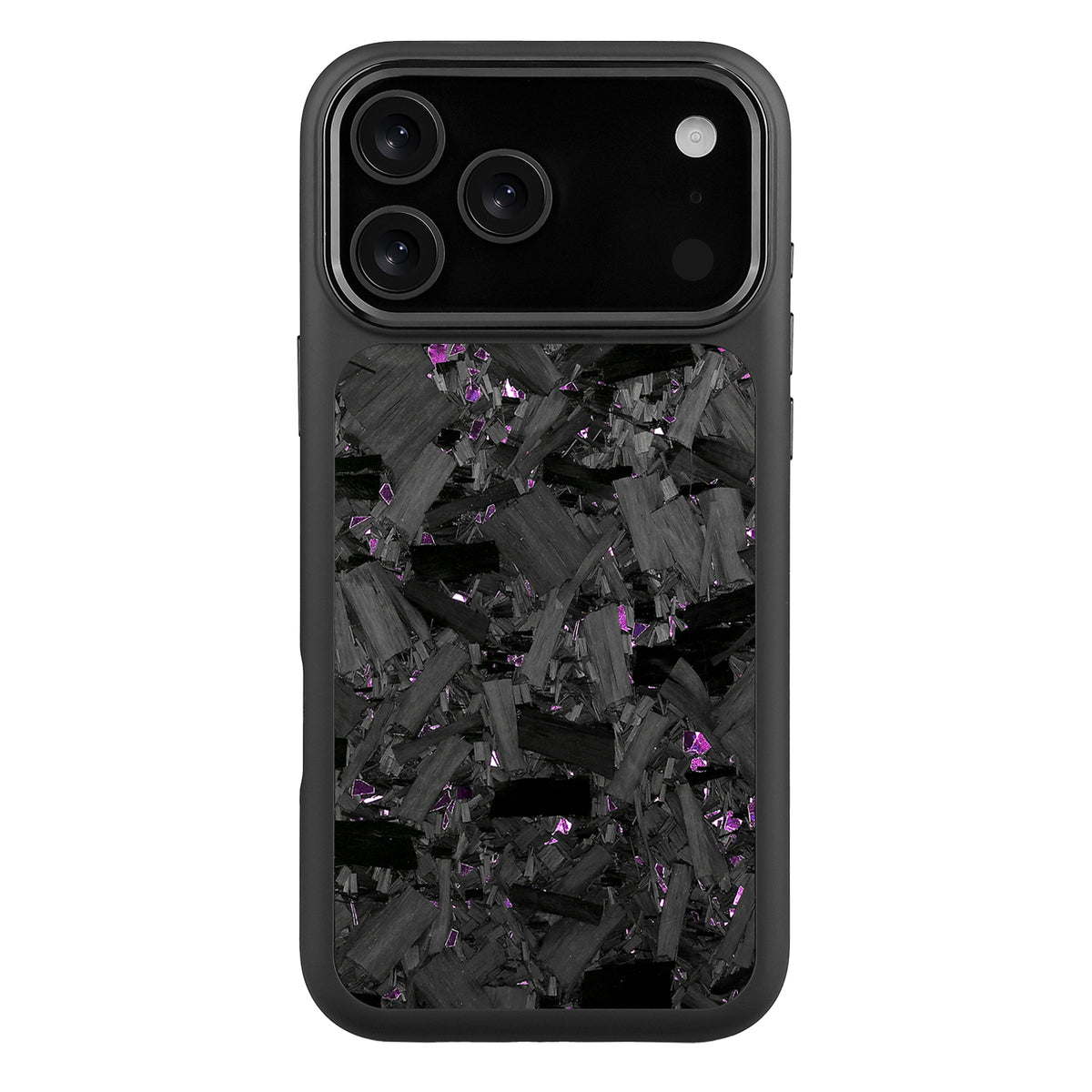 Black X Purple Large Fragment | Forged Carbon Fiber | iPhone Case | HYBRID SERIES