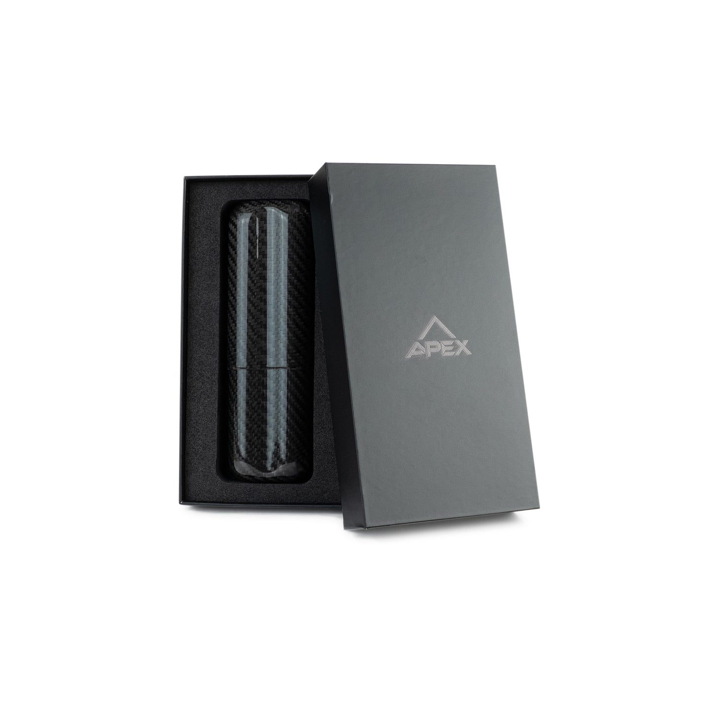 Black Lace | Real Carbon Fiber | 2 Tube Cigar Case