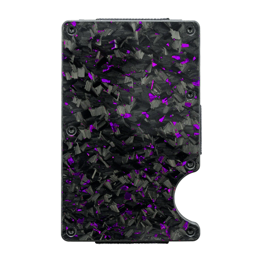CARD HOLDERS | Real Forged Carbon | Purple Fragment