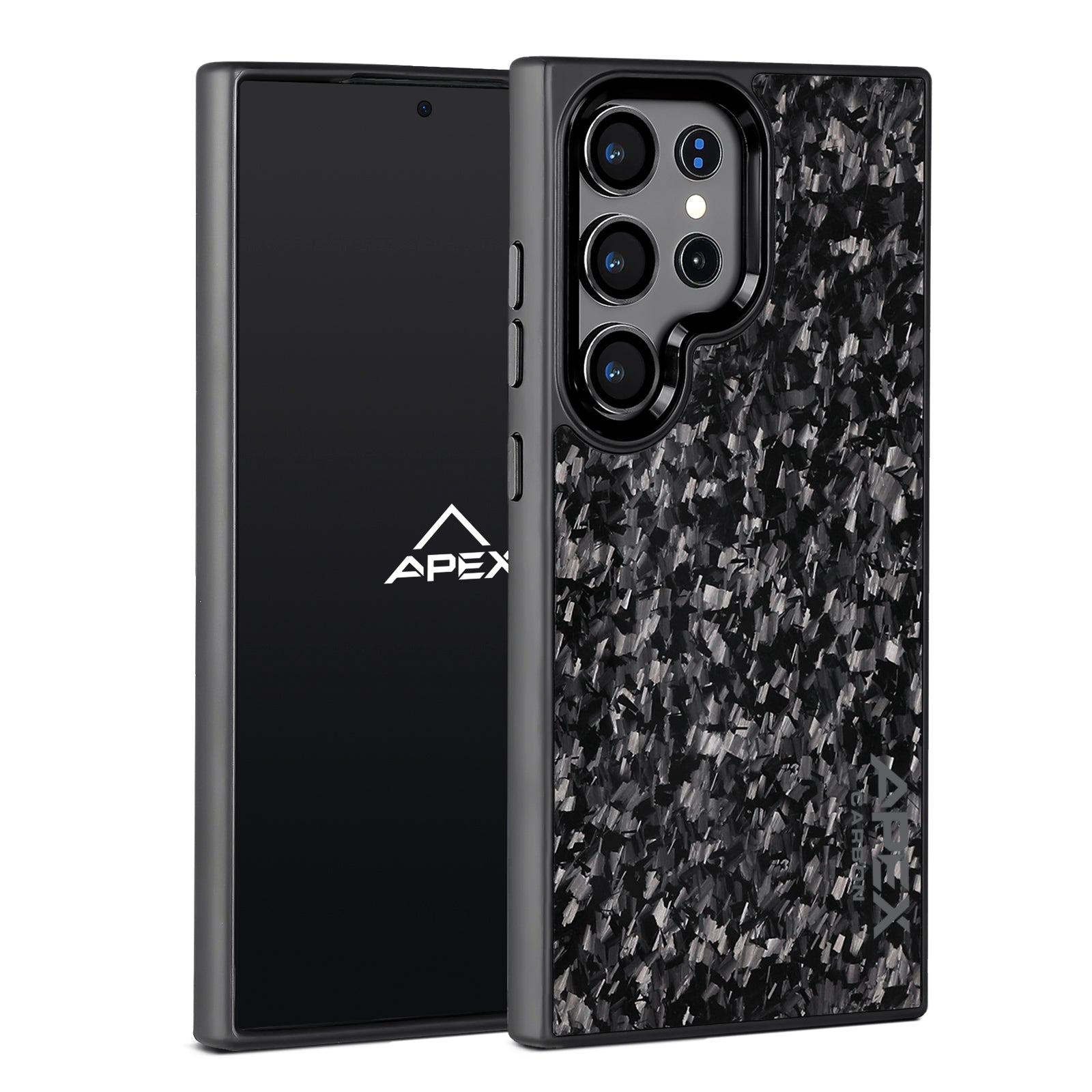 Black Fragment Forged Carbon Fiber Samsung Case IMPACT SERIES