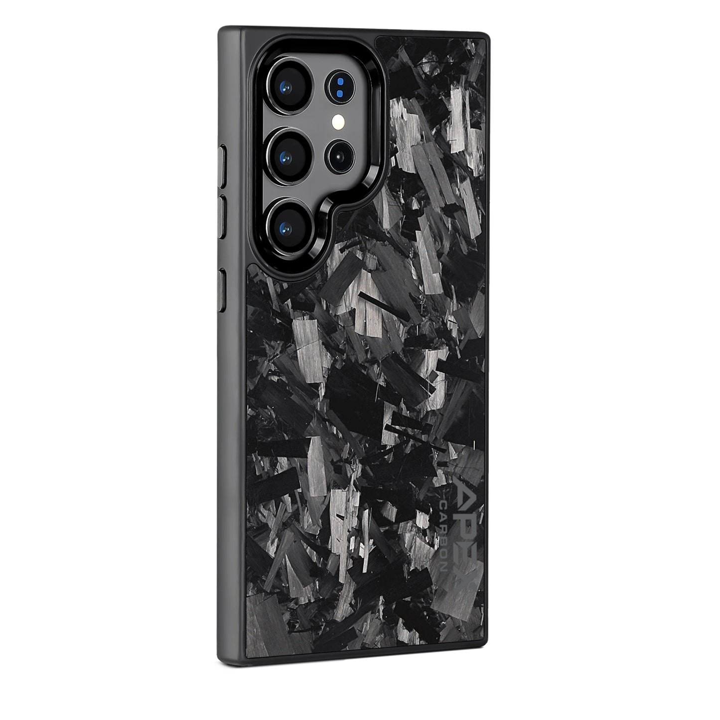 Black Large Fragment | Forged Carbon Fiber | Samsung Case | IMPACT SERIES 2.0