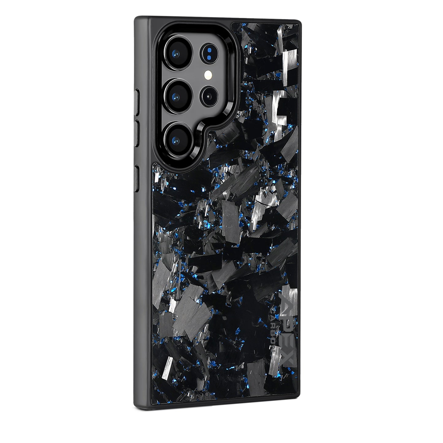 Blue Large Fragment | Forged Carbon Fiber | Samsung Case | IMPACT SERIES 2.0