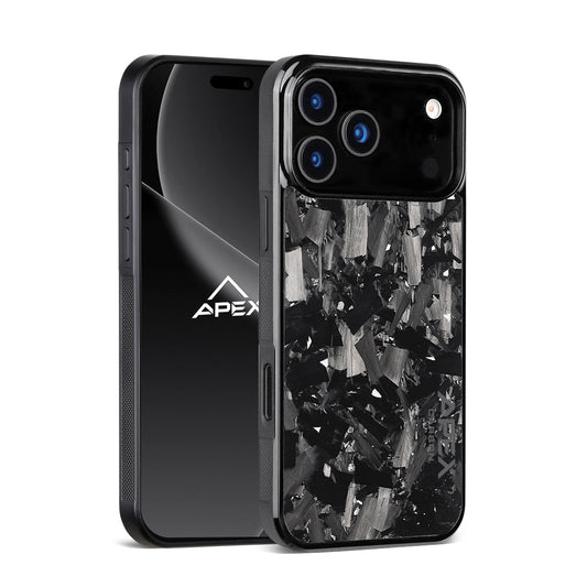 Silver Large Fragment Series | Forged Carbon Fiber | iPhone Case | IMPACT SERIES