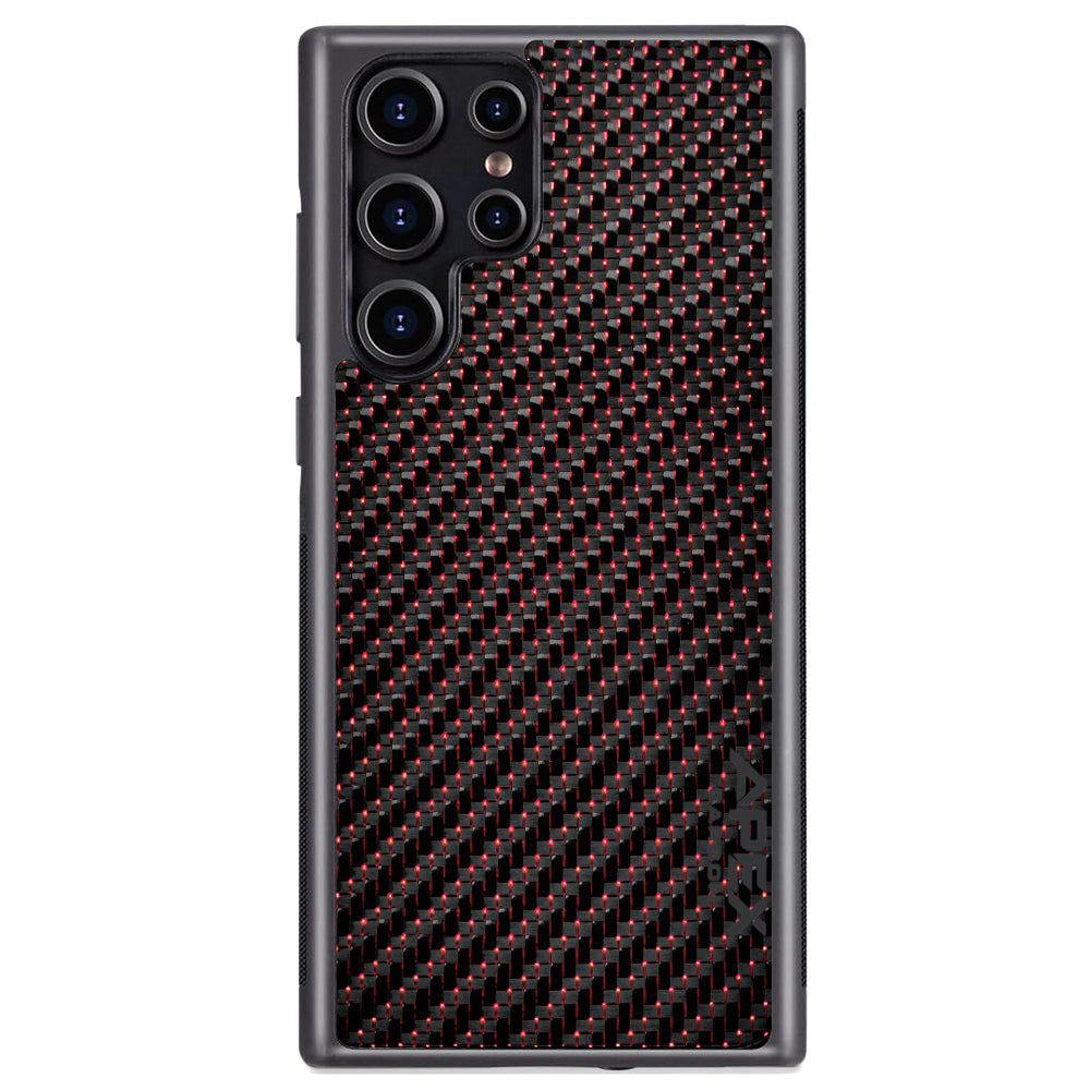 Carbon Fiber Red | Samsung Case | IMPACT SERIES