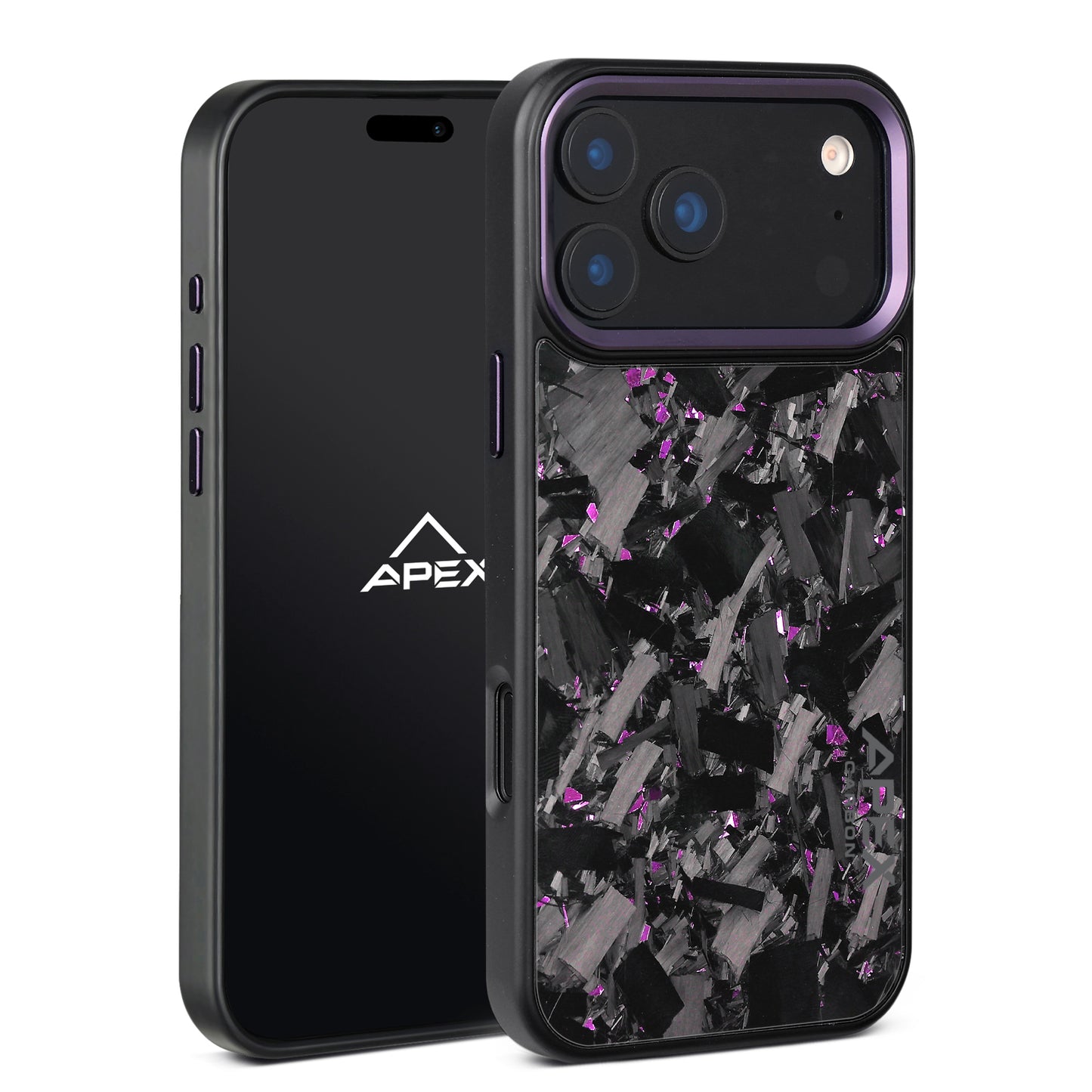 Purple Large Fragment | Forged Carbon Fiber | iPhone Case | IMPACT SERIES 2.0