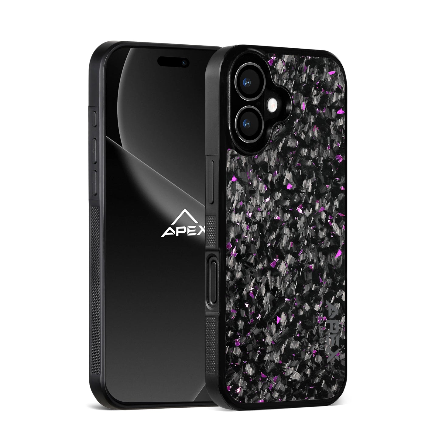 Purple Fragment | Forged Carbon Fiber | iPhone Case | IMPACT SERIES