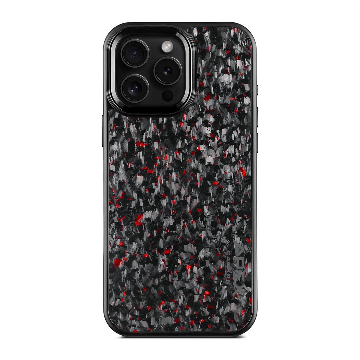 Red Fragment | Forged Carbon Fiber | iPhone Case | IMPACT SERIES 2.0