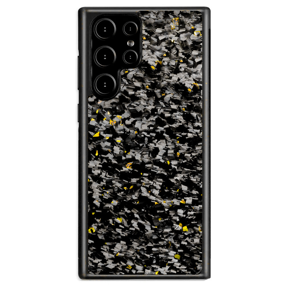 Gold Fragment | Forged Carbon Fiber | Samsung Case | IMPACT SERIES