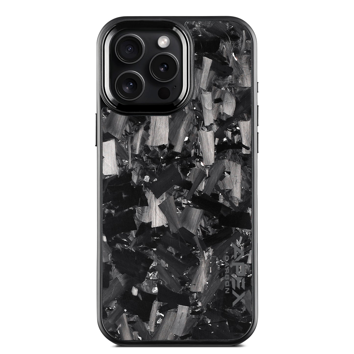 Silver Large Fragment | Forged Carbon Fiber | iPhone Case | IMPACT SERIES 2.0