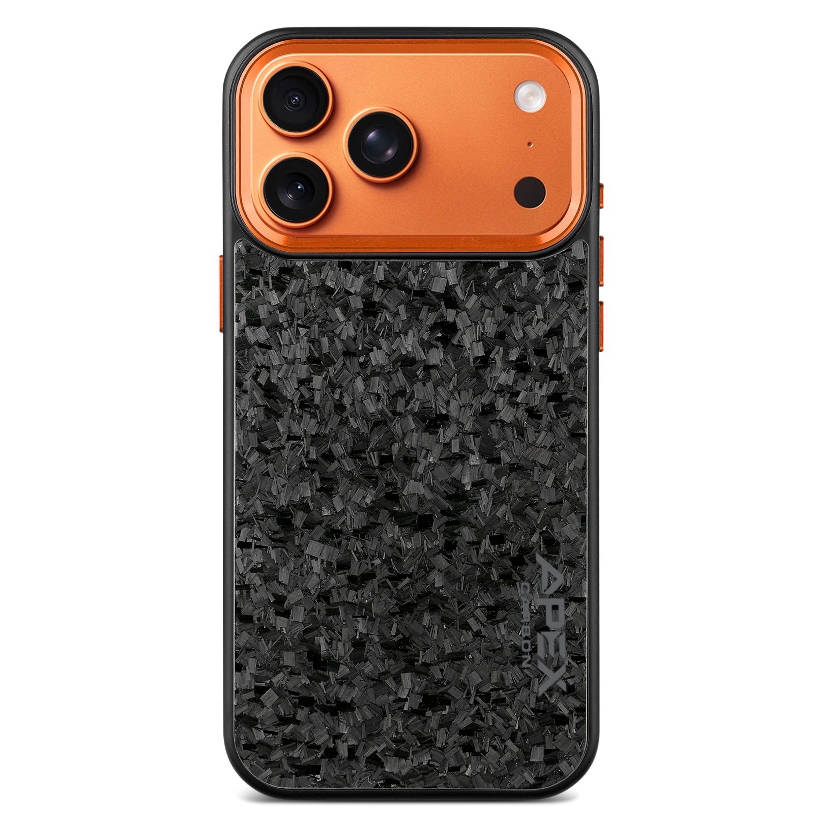 Cosmic Orange | Forged Carbon Fiber | iPhone Case | IMPACT SERIES 2.0