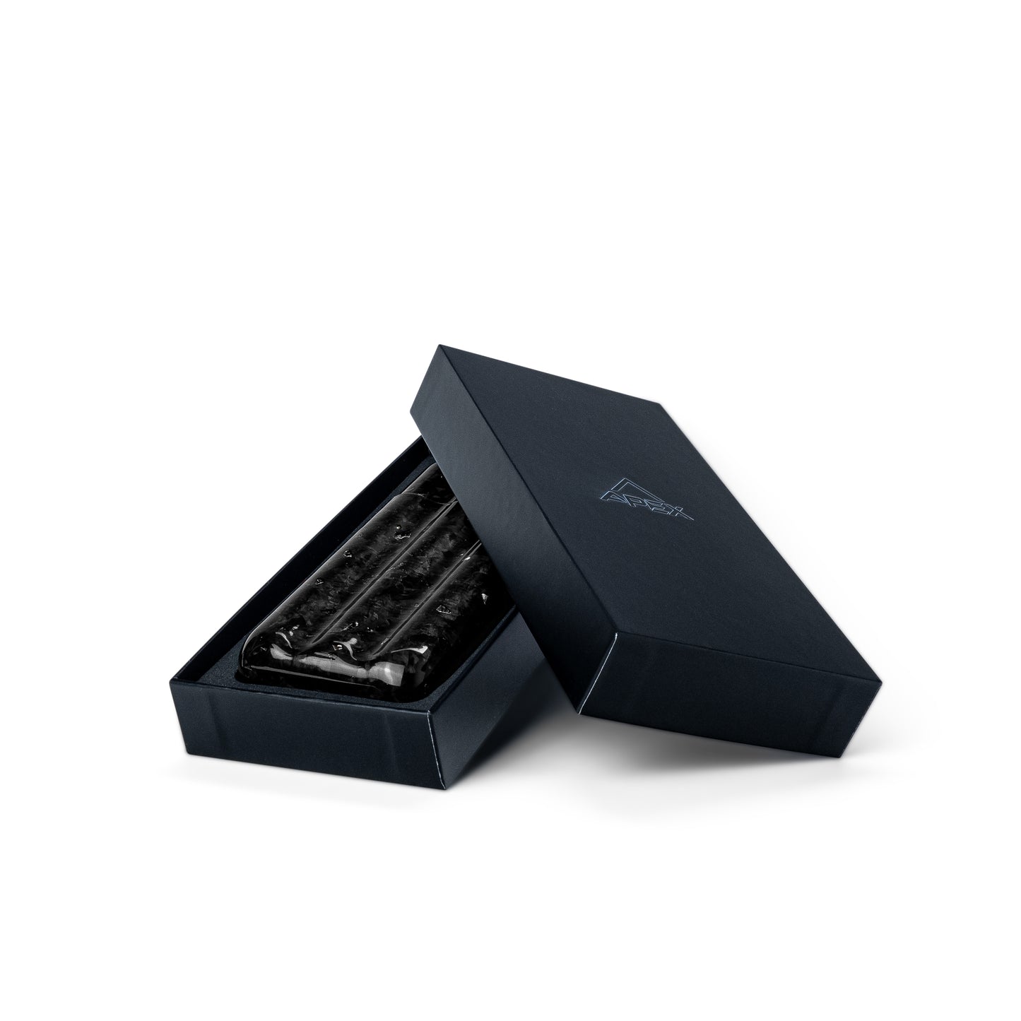 Black Fragment | Real Forged Carbon Fiber | 3 Tube Cigar Case