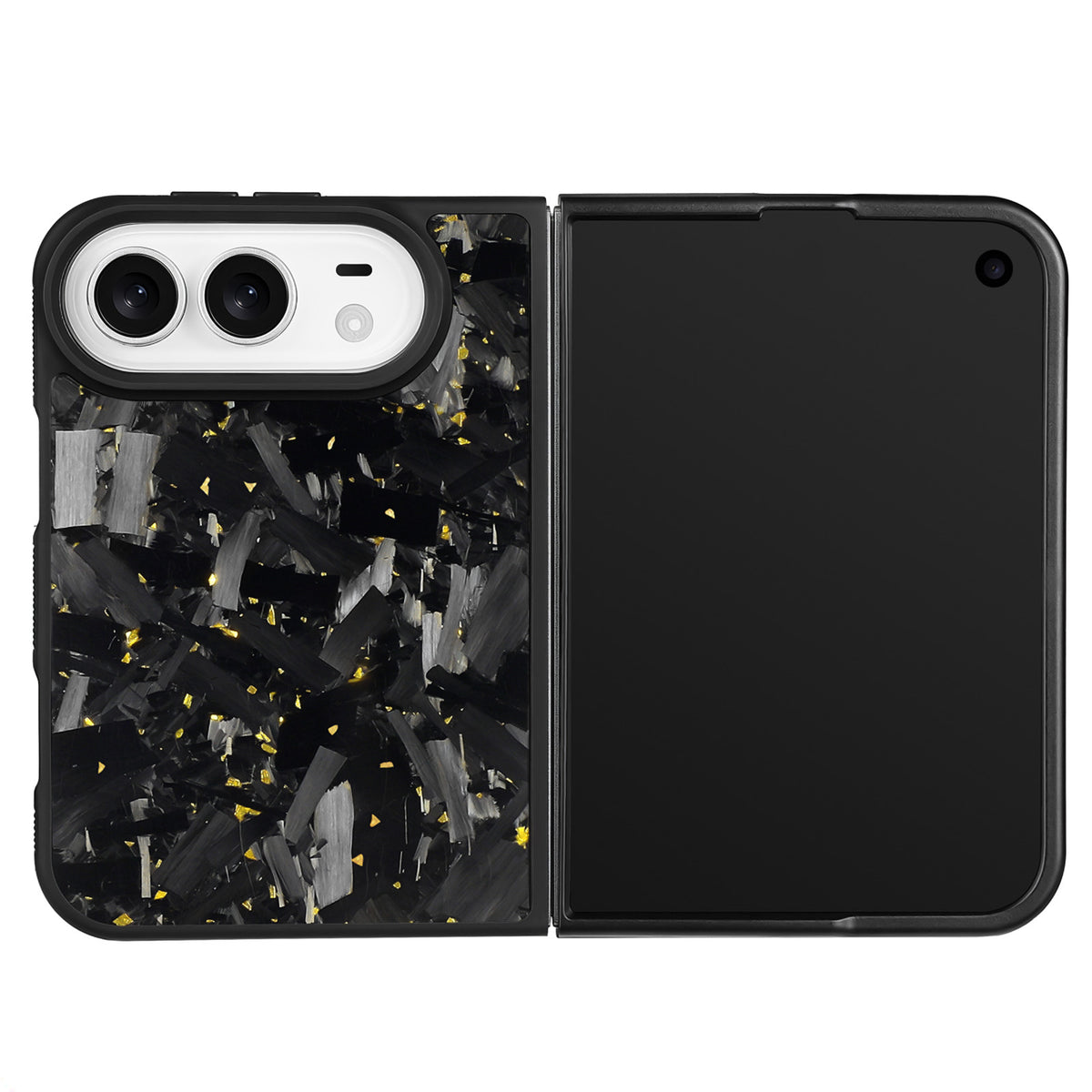 Gold Large Fragment Series | Forged Carbon Fiber | iPhone Case | IMPACT SERIES