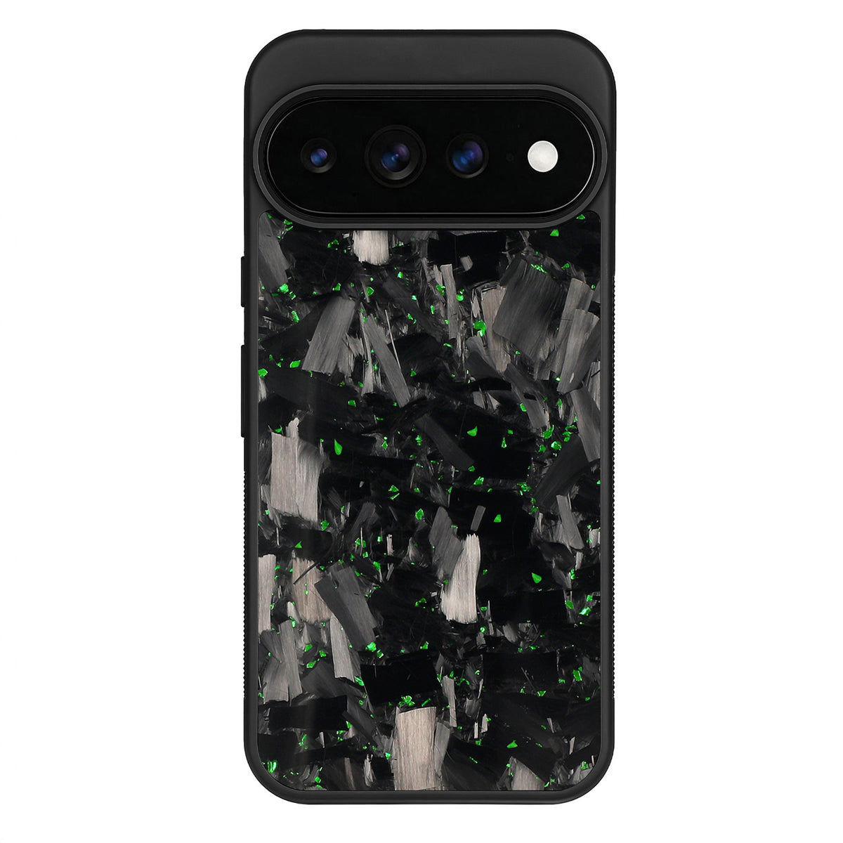 Green Large Fragment | Forged Carbon Fiber | Pixel Case | IMPACT SERIES