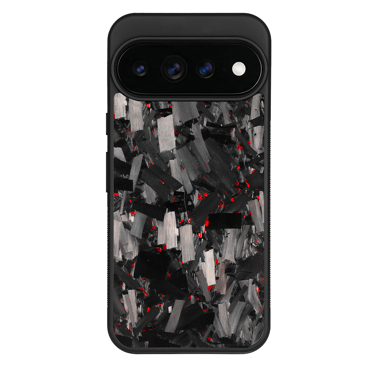 Red Large Fragment | Forged Carbon Fiber | Pixel Case | IMPACT SERIES