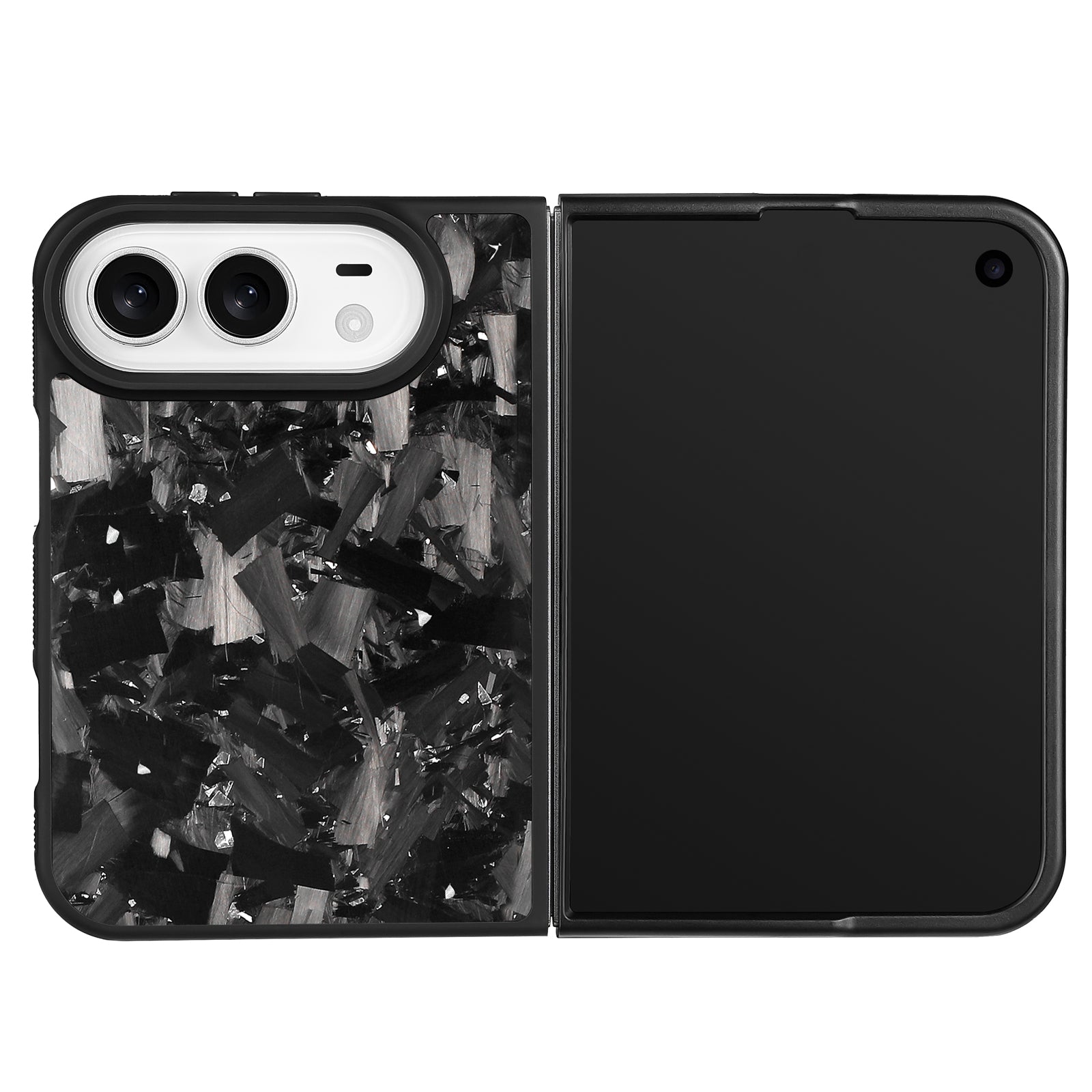 Silver Large Fragment | Forged Carbon Fiber | iPhone Case | IMPACT SERIES
