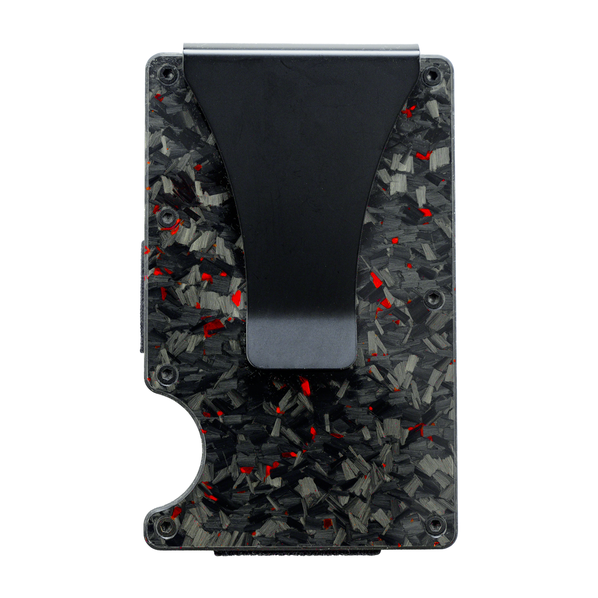 Red Fragment | Forged Carbon Fiber | Card Holder