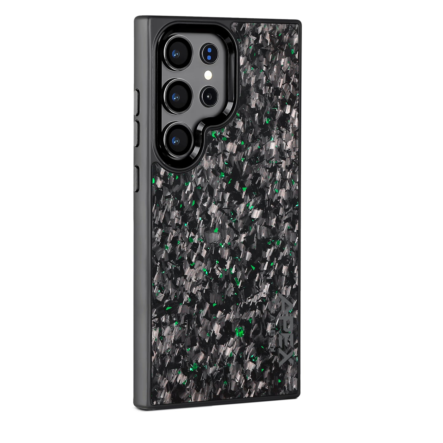Green Fragment  | Forged Carbon Fiber | Samsung Case | IMPACT SERIES 2.0