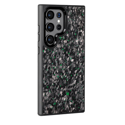 Green Fragment  | Forged Carbon Fiber | Samsung Case | IMPACT SERIES 2.0