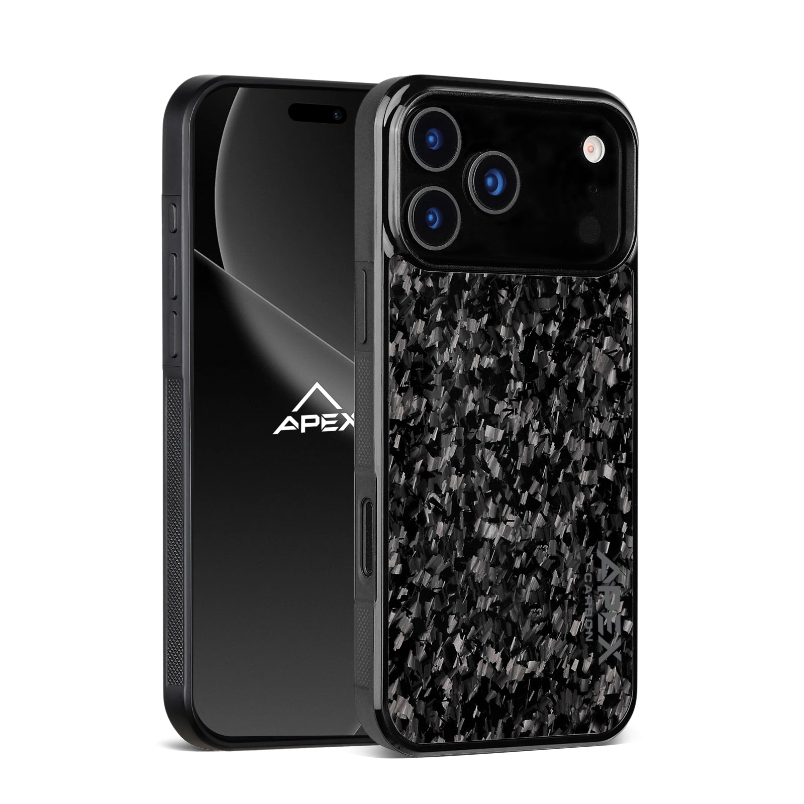 Black Fragment  | Forged Carbon Fiber | iPhone Case | IMPACT SERIES
