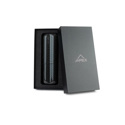 Black Lace | Real Carbon Fiber | 2 Tube Cigar Case