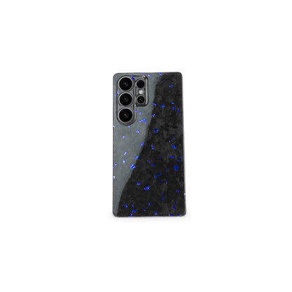 Blue Fragment | Forged Carbon Fiber | Samsung Case | SQUELETON SERIES
