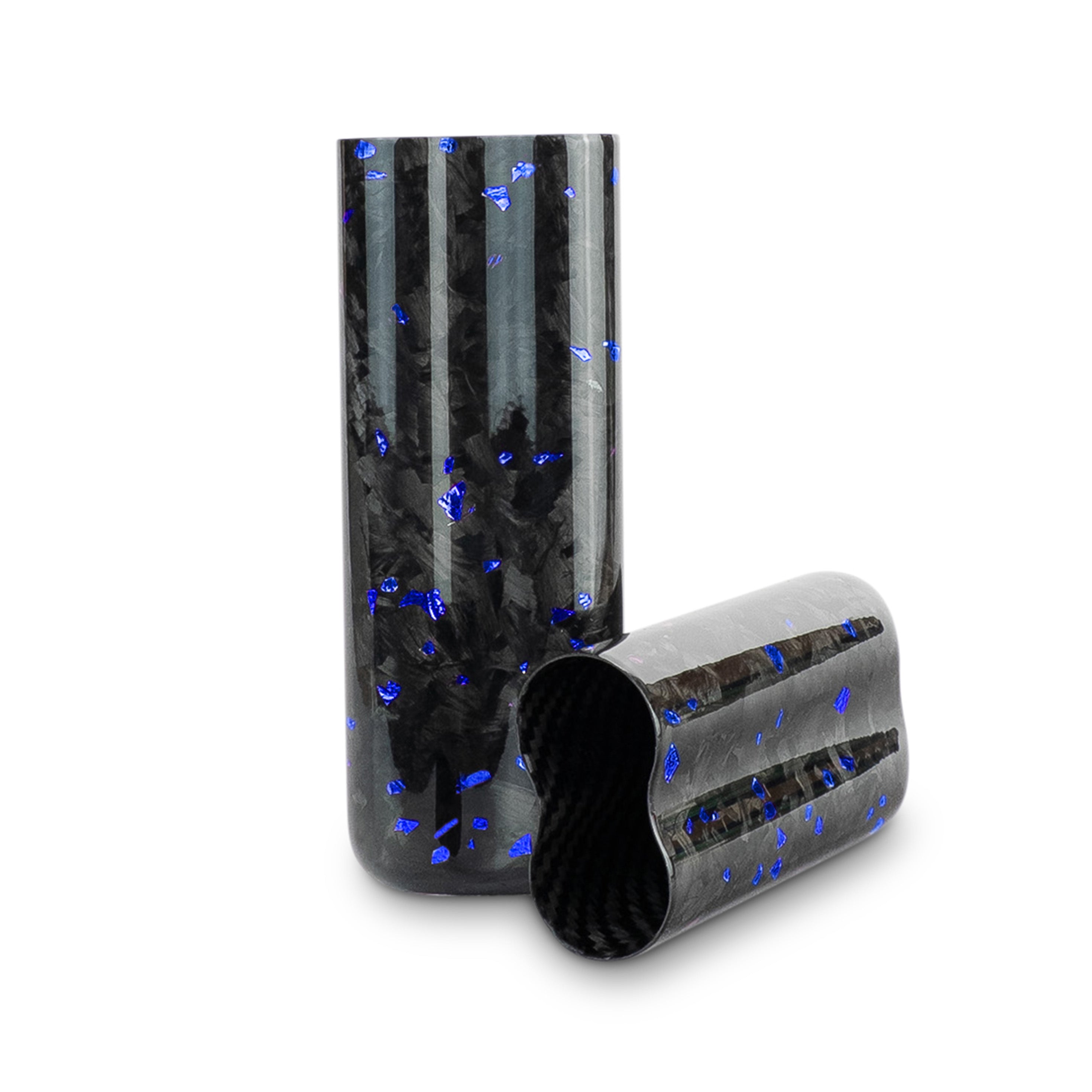 Blue Fragment | Real Forged Carbon Fiber | 2 Tube Cigar Case