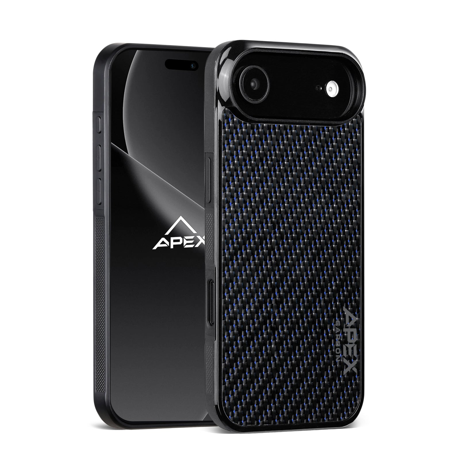 Carbon Fiber Blue Lace | iPhone Case | IMPACT SERIES