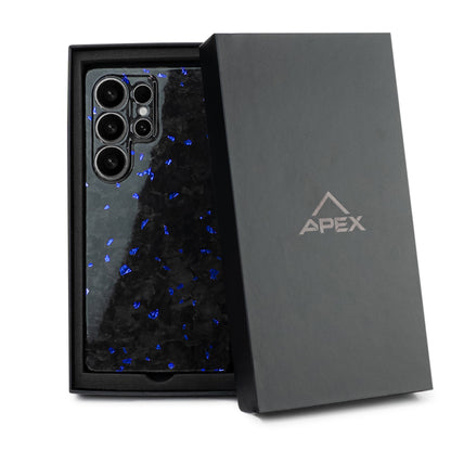 Blue Fragment | Forged Carbon Fiber | Samsung Case | SQUELETON SERIES