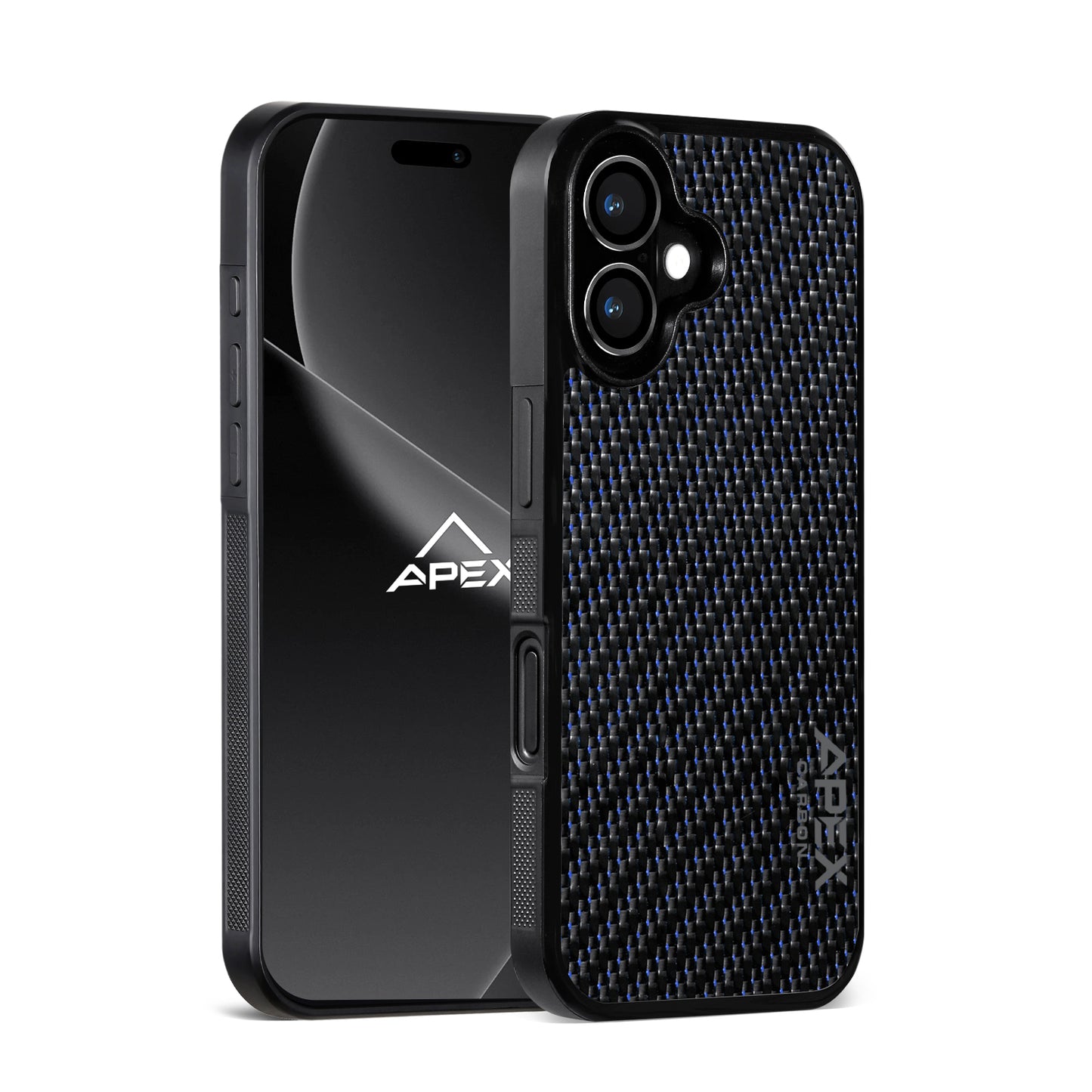 Carbon Fiber Blue Lace | iPhone Case | IMPACT SERIES