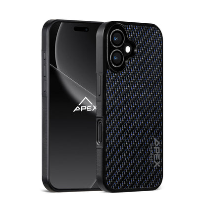 Carbon Fiber Blue Lace | iPhone Case | IMPACT SERIES