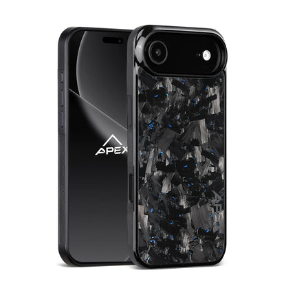 Blue Large Fragment Series | Forged Carbon Fiber | iPhone Case | IMPACT SERIES