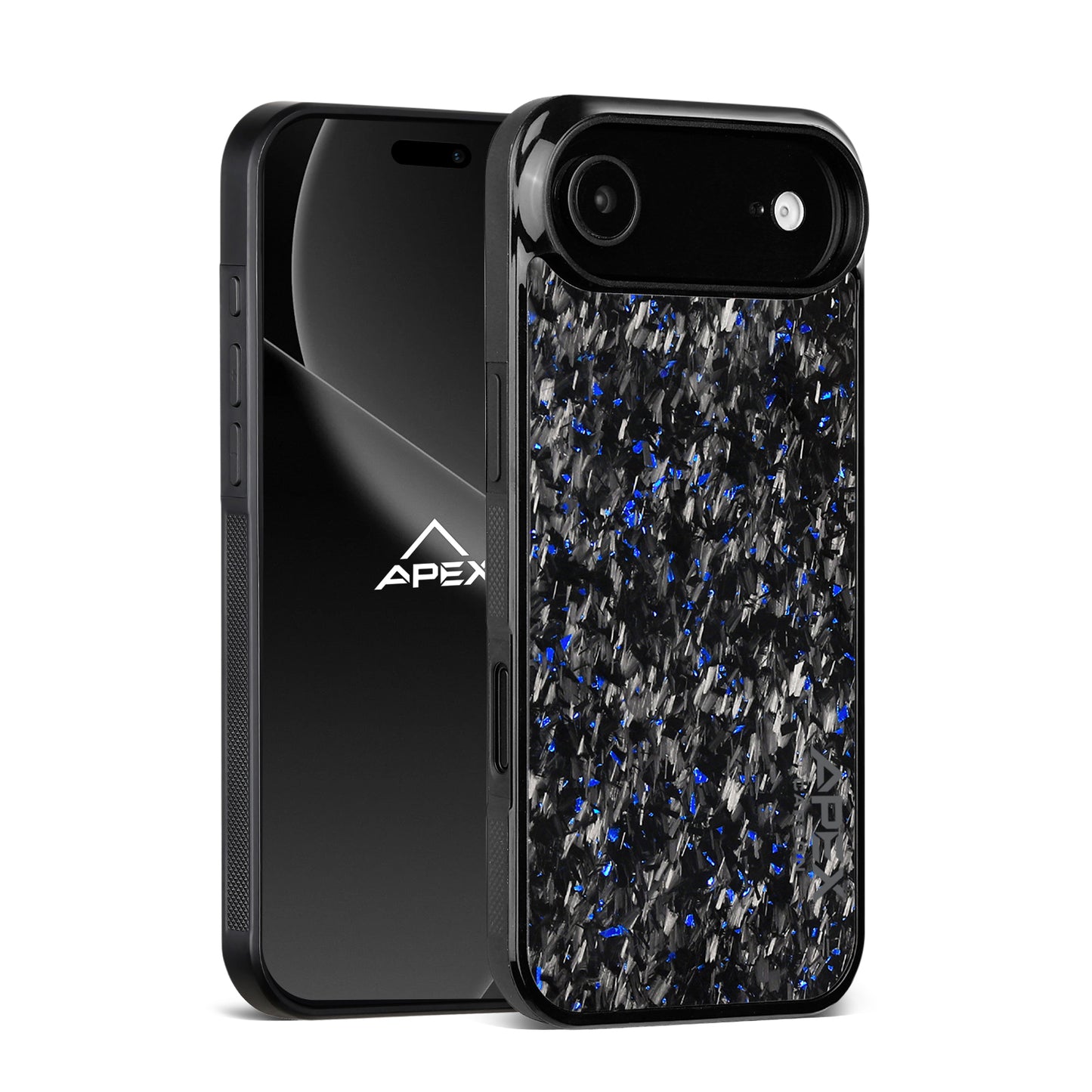 Blue Fragment  | Forged Carbon Fiber | iPhone Case | IMPACT SERIES