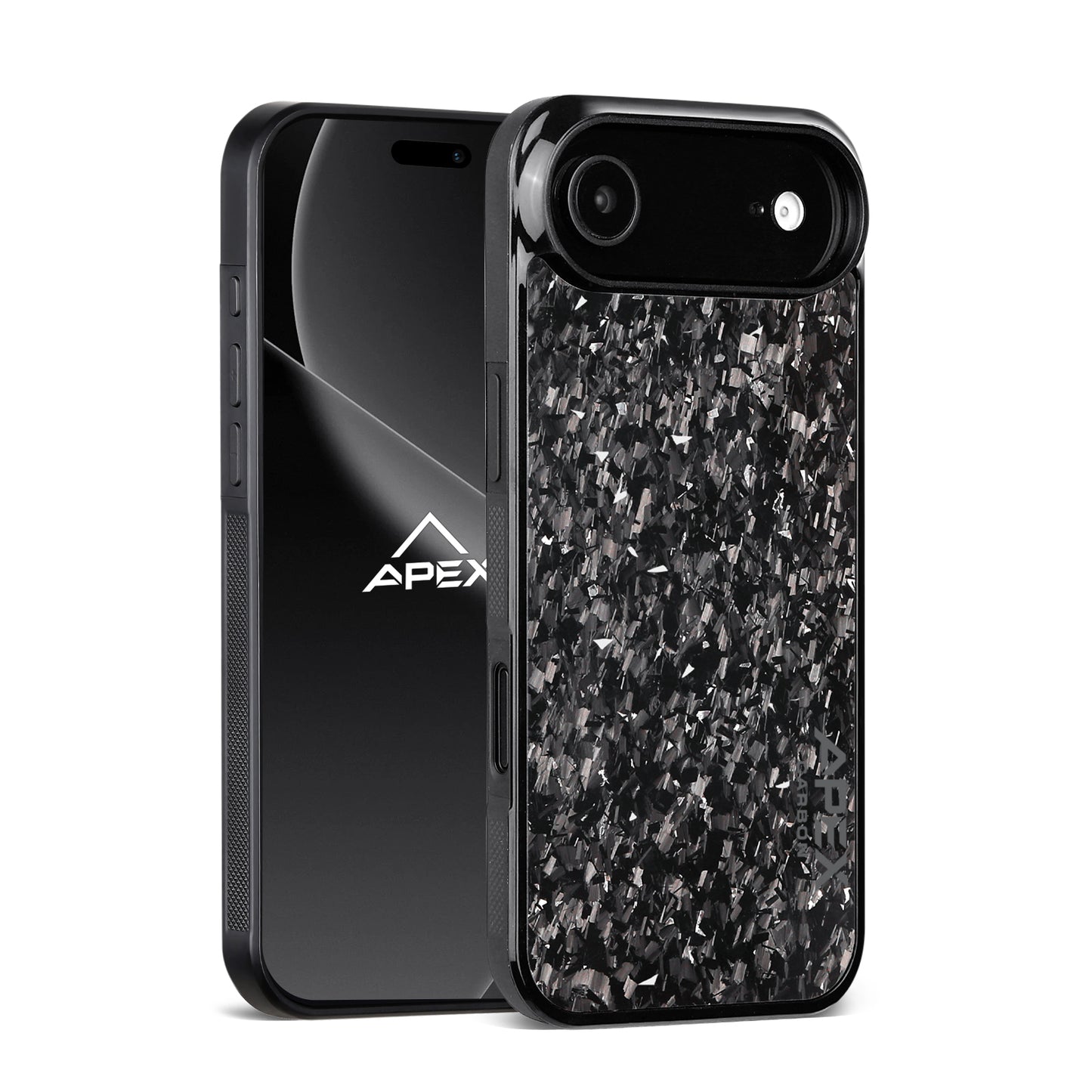 Silver Fragment  | Forged Carbon Fiber | iPhone Case | IMPACT SERIES