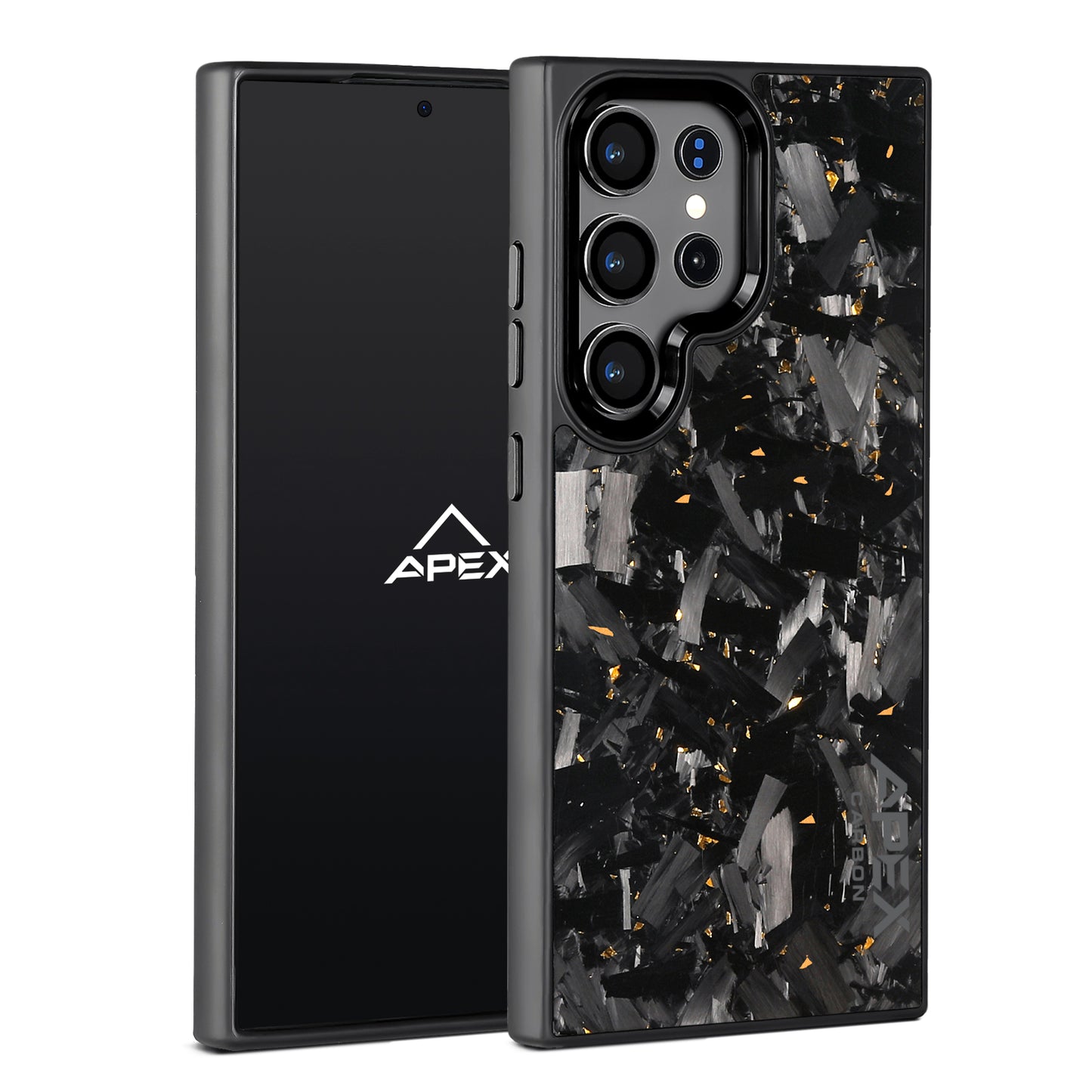 Gold Large Fragment  | Forged Carbon Fiber | Samsung Case | IMPACT SERIES 2.0