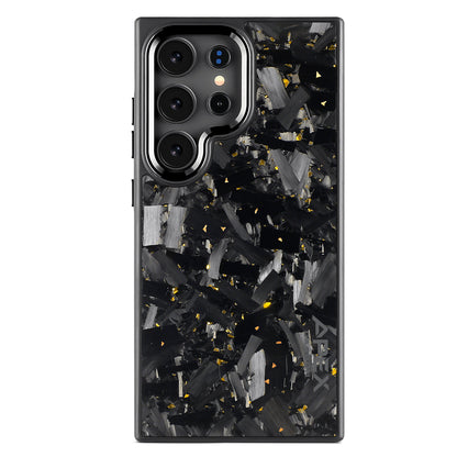 Gold Large Fragment  | Forged Carbon Fiber | Samsung Case | IMPACT SERIES 2.0