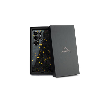 Gold Fragment | Forged Carbon Fiber | Samsung Case | SQUELETON SERIES