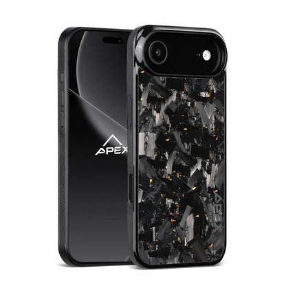 Gold Large Fragment Series | Forged Carbon Fiber | iPhone Case | IMPACT SERIES