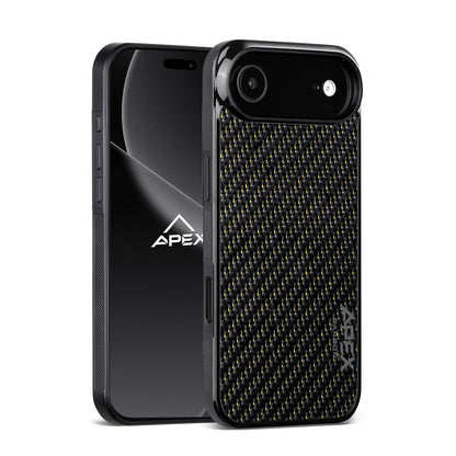 Carbon Fiber Gold Lace | iPhone Case | IMPACT SERIES