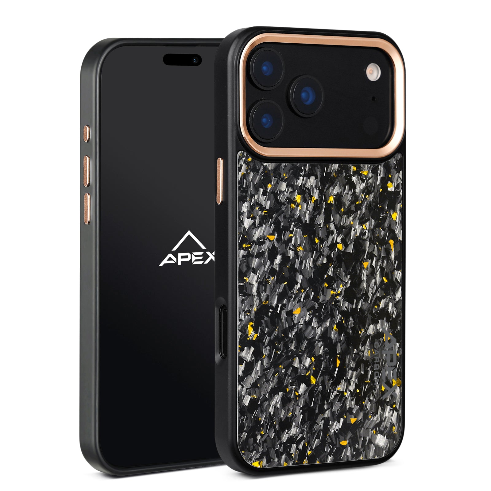 Gold Fragment  | Forged Carbon Fiber | iPhone Case | IMPACT SERIES 2.0