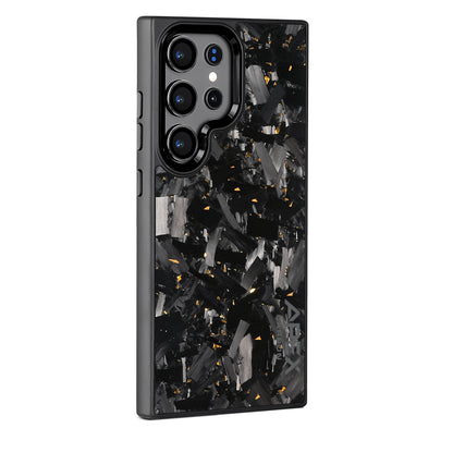 Gold Large Fragment  | Forged Carbon Fiber | Samsung Case | IMPACT SERIES 2.0