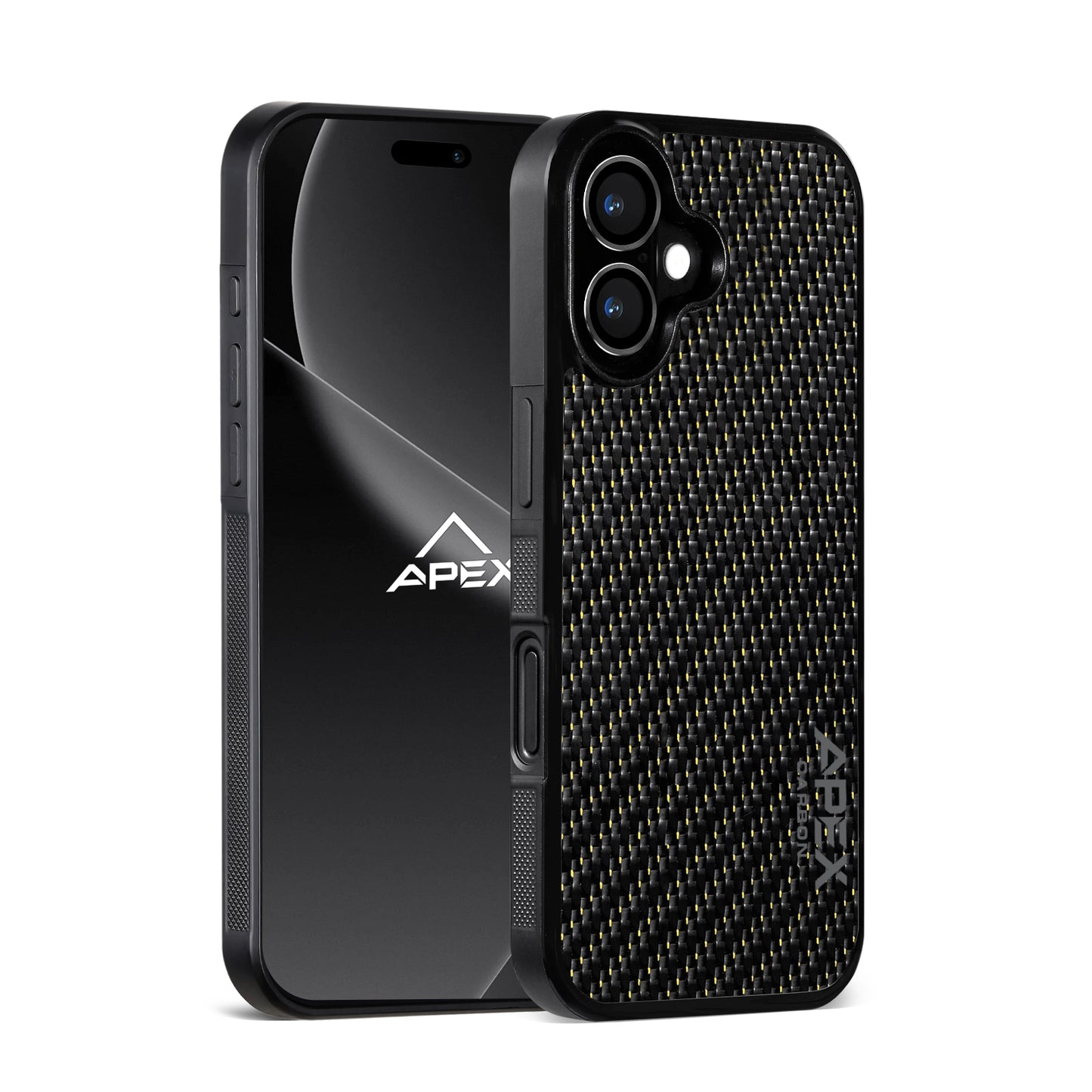 Carbon Fiber Gold Lace | iPhone Case | IMPACT SERIES