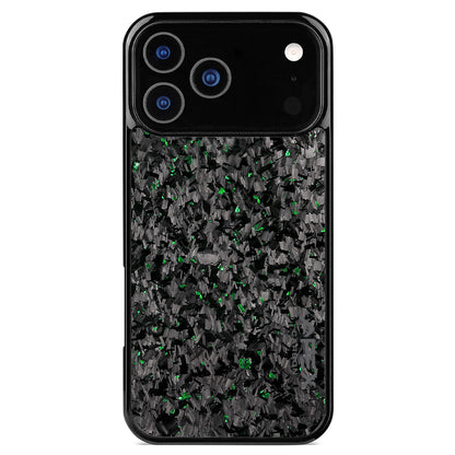 Green Fragment  | Forged Carbon Fiber | iPhone Case | IMPACT SERIES
