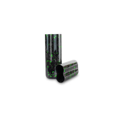 Green Fragment | Real Forged Carbon Fiber | 2 Tube Cigar Case