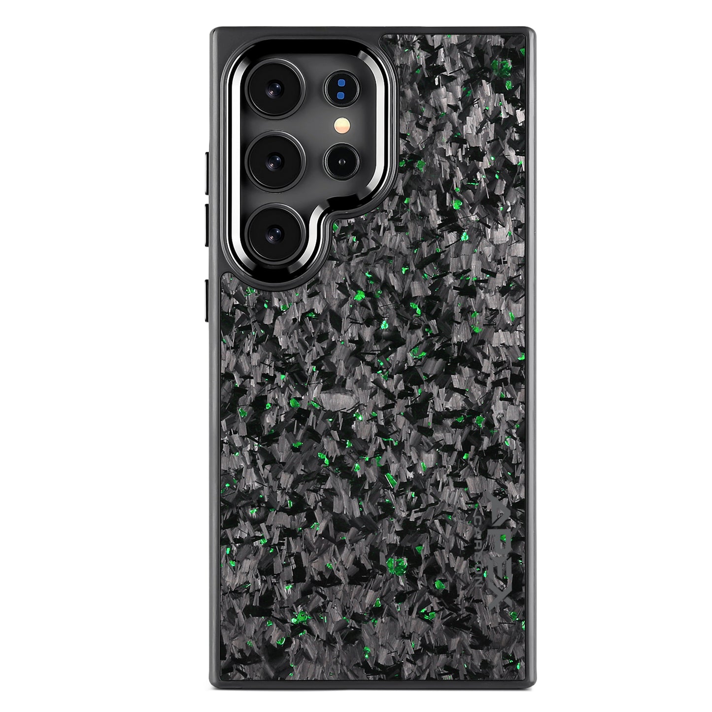 Green Fragment  | Forged Carbon Fiber | Samsung Case | IMPACT SERIES 2.0