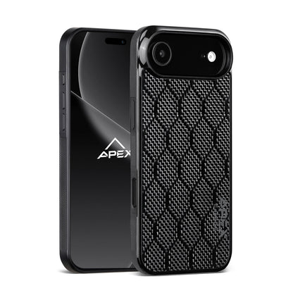 Carbon Fiber Black Honeycomb | iPhone Case | IMPACT SERIES