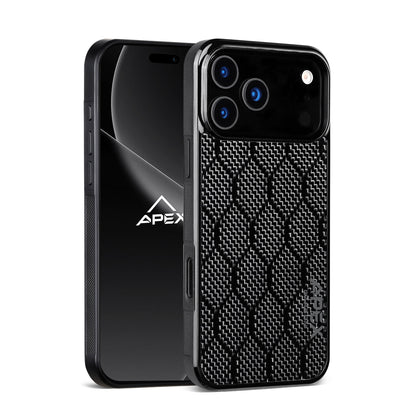 Carbon Fiber Black Honeycomb | iPhone Case | IMPACT SERIES