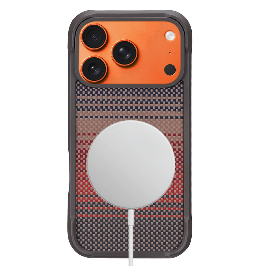 Radiant Orange Aramid Fiber | iPhone Case | Aramid Shock Series