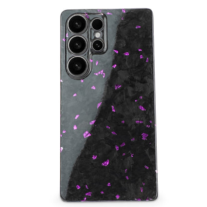 Purple Fragment | Forged Carbon Fiber | Samsung Case | SQUELETON SERIES