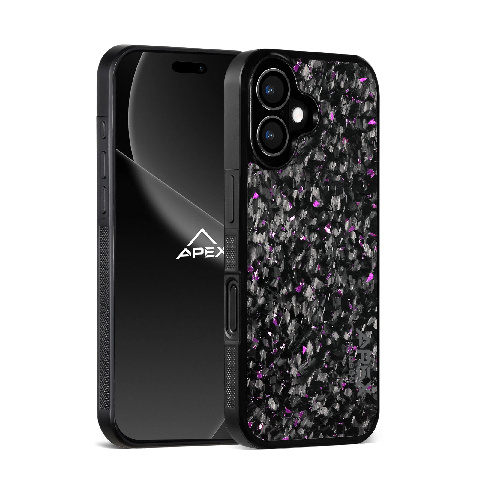 Purple Fragment | Forged Carbon Fiber | iPhone Case | IMPACT