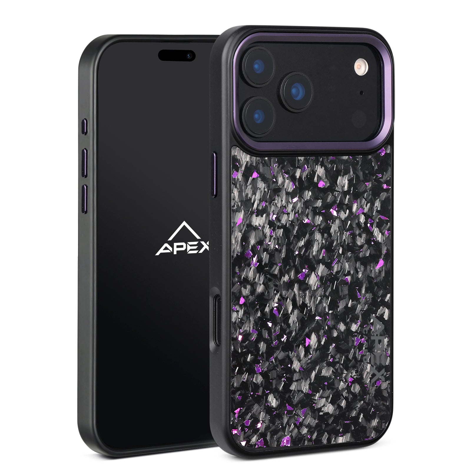 Purple Fragment  | Forged Carbon Fiber | iPhone Case | IMPACT SERIES 2.0